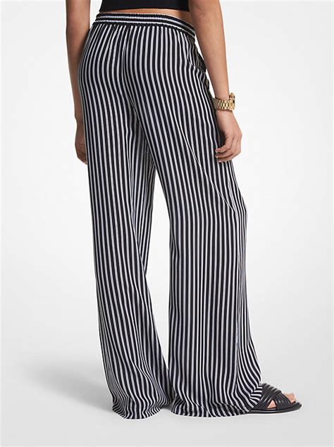 Striped Georgette Wide